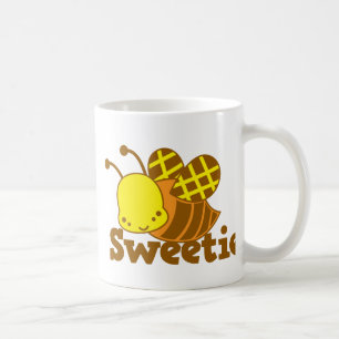 Design för cutie för kawaii för SWEETIEhonungbi Kaffemugg