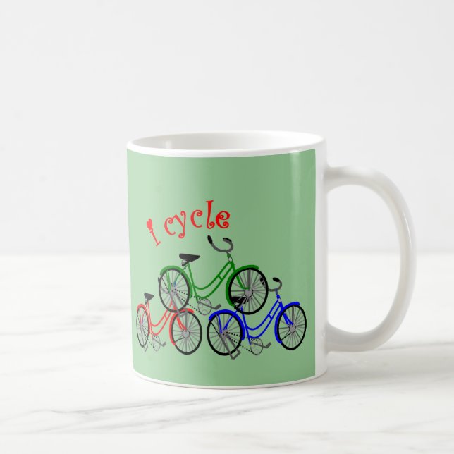 Design för cyklistgåvor (cykla) kaffemugg (Höger)