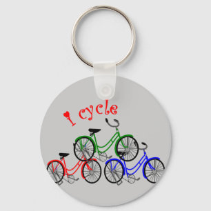 Design för cyklistgåvor (cykla) nyckelring