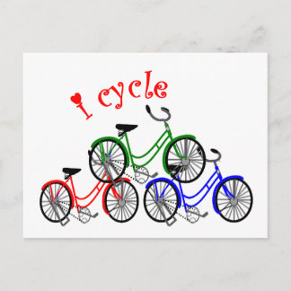 Design för cyklistgåvor (cykla) vykort