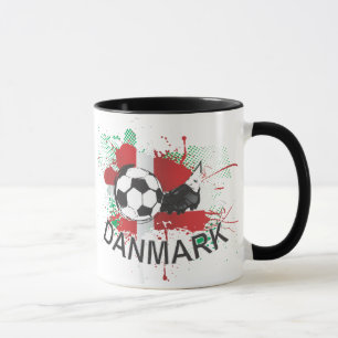 Design för Danmark Danmark fotboll- och Mugg