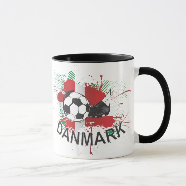 Design för Danmark Danmark fotboll- och Mugg (Höger)