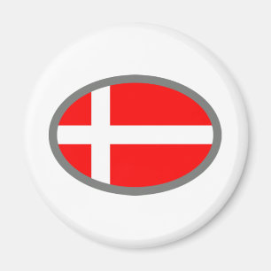 Design för Danmark flaggacoola! Magnet