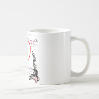 Design för dansdansaredans kaffemugg