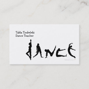 Design för dansdansSilhouette Visitkort