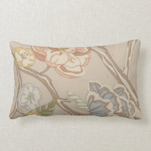 Design för dekorativ Organza Chintz-Blommigt Lumbarkudde