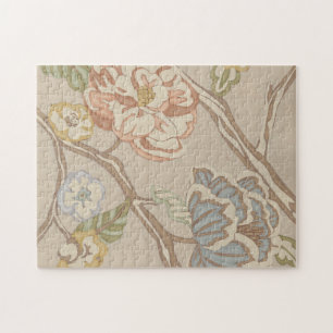 Design för dekorativ Organza Chintz-Blommigt Pussel