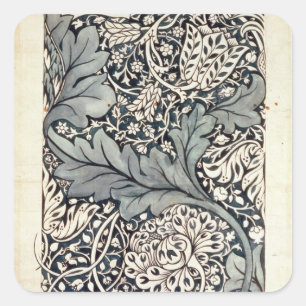 Design för den Avon chintzen, c.1886 Fyrkantigt Klistermärke