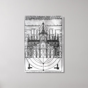 Design för den Milan domkyrkan Canvastryck