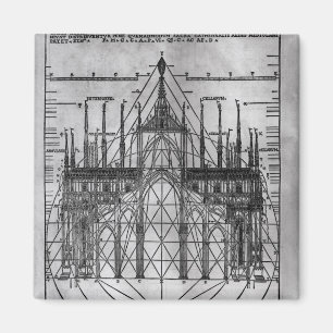 Design för den Milan domkyrkan Magnet