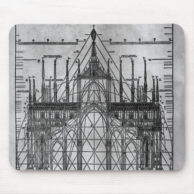 Design för den Milan domkyrkan Musmatta (Framsidan)