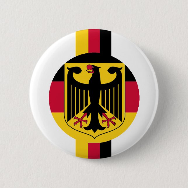 Design för Deutschland Fussball örnfärger Knapp (Framsida)
