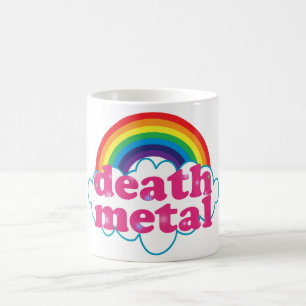 Design för dödmetallregnbåge kaffemugg
