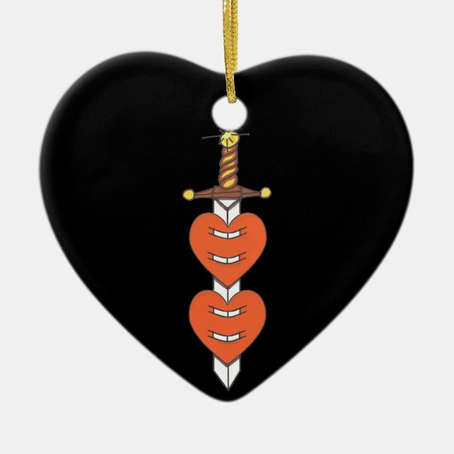 Design för dolk- och julgransprydnad keramik (Framsidan)