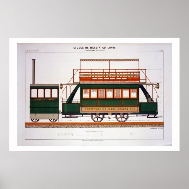 Design för en ångram, platta 126 från "The Indus" Poster (Framsidan)