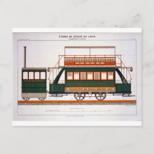 Design för en ångram, platta 126 från "The Indus" Vykort
