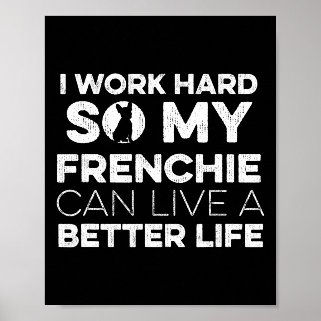 Design för en Fransk Bulldog Owner 1 Poster (Framsidan)