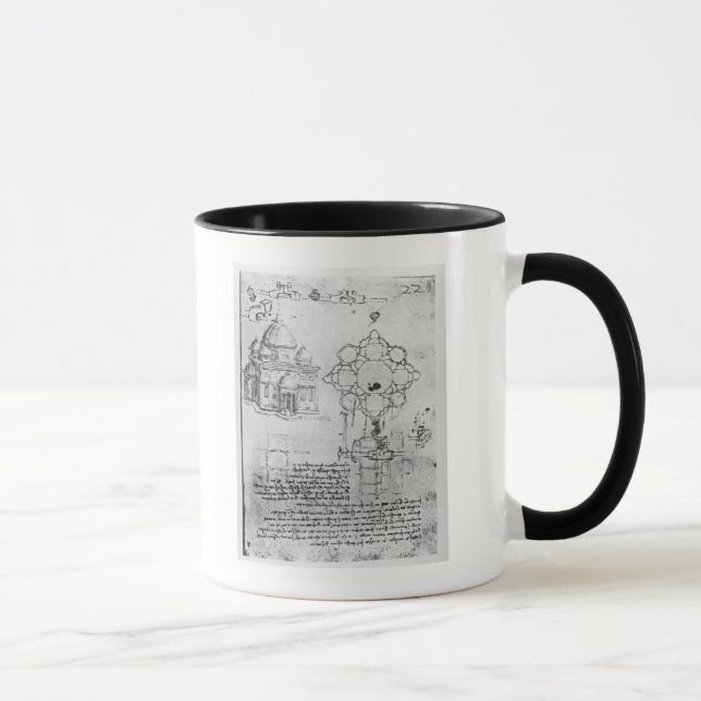 Design för en kyrka, fol. 4r mugg (Höger)