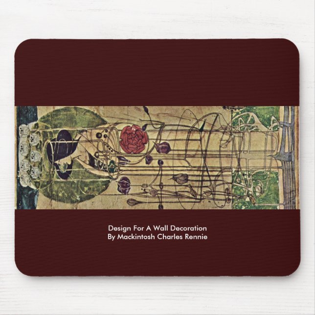 Design för en väggdekoration musmatta (Framsidan)