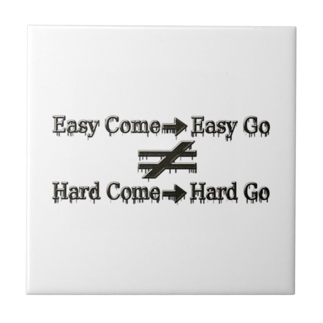 Design för enkla arbets- och arbetsrelationer kakelplatta (Framsidan)