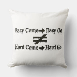 Design för enkla arbets- och arbetsrelationer kudde