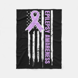 Design för epilepsimedvetande Patriotisk amerikans Fleecefilt