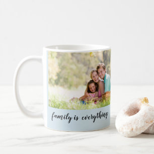 Design för familjfotomugg kaffemugg