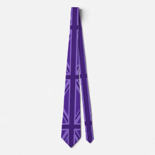 Design för flagga för facklig jack för lilafärg slips