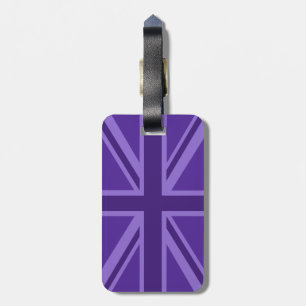 Design för flagga för jack för lilafärg facklig bagagebricka