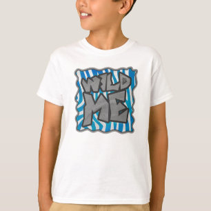 Design för för sebraSilhouetteblått och vit Tee Shirt