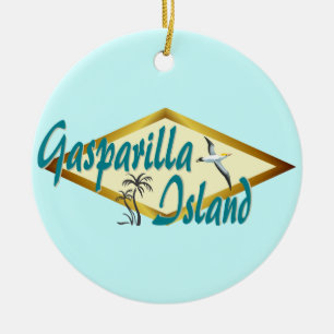 Design för Gasparilla öFlorida strand Julgransprydnad Keramik