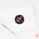 Design för genderanarkiregnbåge på mörk bakgrund runt klistermärke (Envelope)