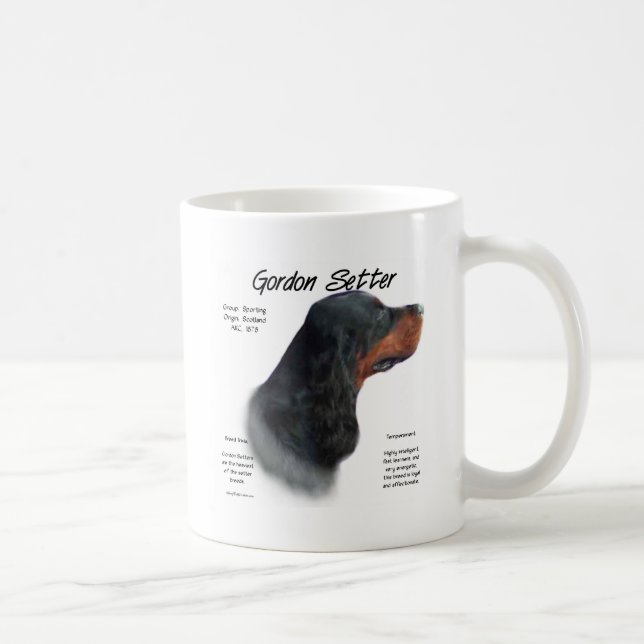 Design för Gordon Setter-historik Kaffemugg (Höger)