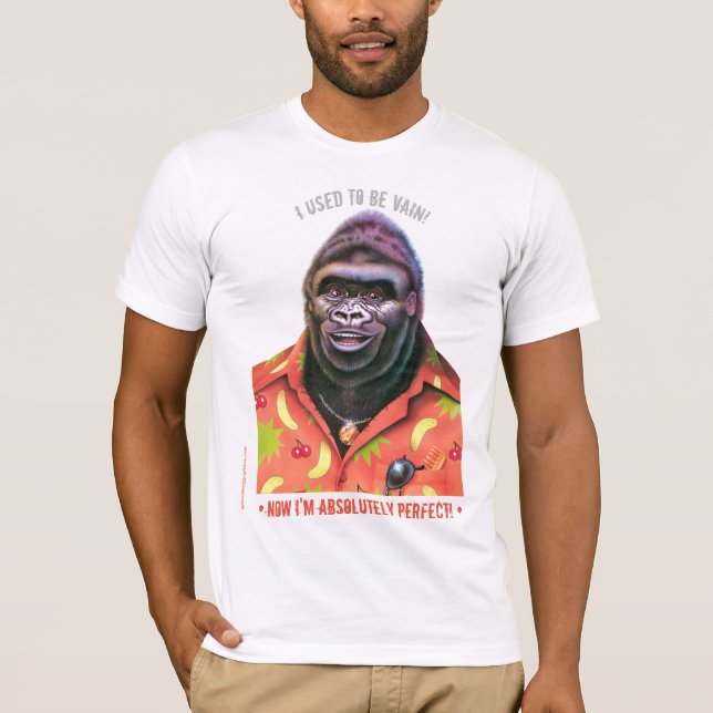 Design för gorilla för T-skjorta fåfäng T Shirt (Framsida)