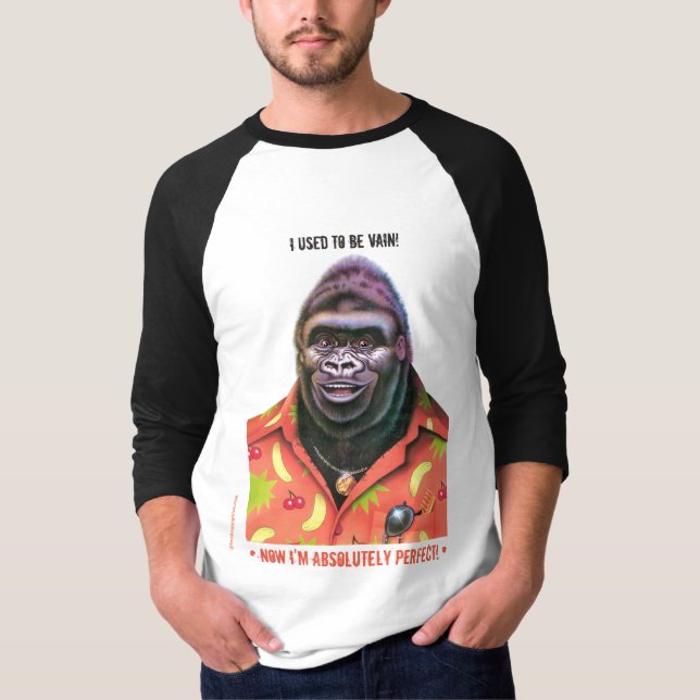 Design för gorilla för T-skjorta fåfäng T Shirt (Framsida)
