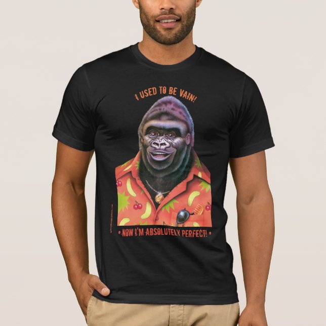 Design för gorilla för T-skjorta fåfäng T Shirt (Framsida)