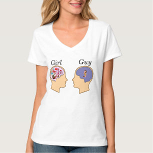 Design för grabb för flicka V rolig T-shirt