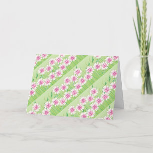 Design för grattis på födelsedagendaisyträdgård kort
