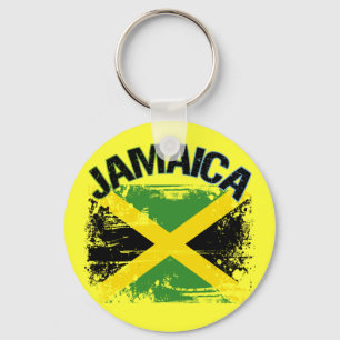 Design för GrungestilJamaica flagga Nyckelring