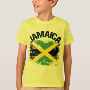 Design för GrungestilJamaica flagga T-shirt