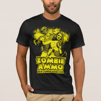 Design för gult för ZombieAmmo™ klassiker T-shirt