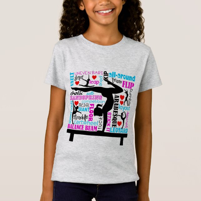 Design för gymnastiktunnelbanankonst tee (Framsida)