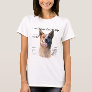 Design för historia för AustralianCattle hund T Shirt