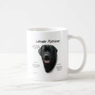 Design för historia för Labrador Retriever (blk) Kaffemugg