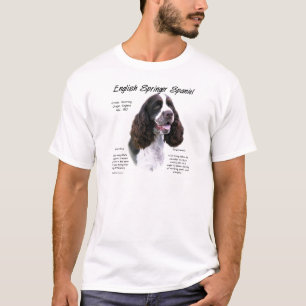 Design för historia för Spaniel för engelsk Tee Shirt