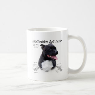 Design för historia för Staffordshire tjurTerrier Kaffemugg