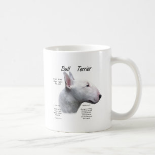 Design för historia för tjurTerrier (vit) Kaffemugg