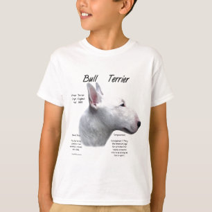 Design för historia för tjurTerrier (vit) Tröja