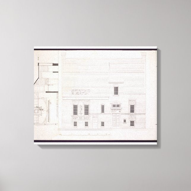 Design for House & Studio for J.A.M. Whistler Esq Canvastryck (Framsida)
