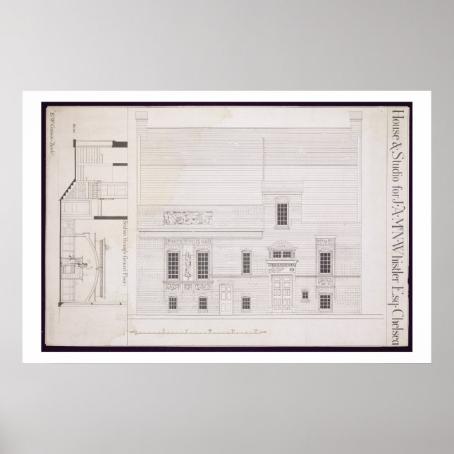Design for House & Studio for J.A.M. Whistler Esq Poster (Framsidan)